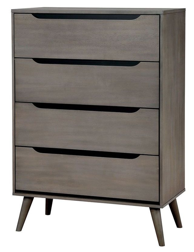 Furniture of America® Lennart 5-Pieces Gray Queen Bedroom Collection-5