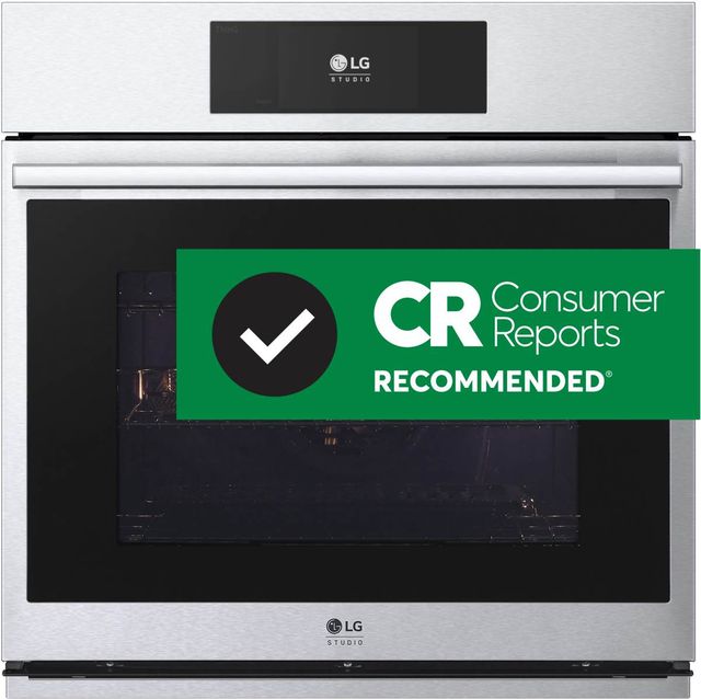 LG Studio 30" Printproof™ Stainless Steel Single Electric Wall Oven-1