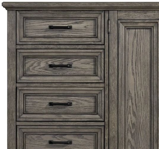 Intercon Forge Wire Brushed Steel Gray Gentleman's Chest-2