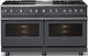 Viking® 5 Series 60" Cast Black Pro Style Dual Fuel (LP) Range with Polished Chrome Trim-4