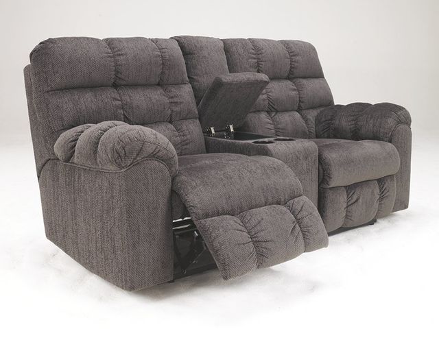 Signature Design by Ashley® Acieona Slate Double Reclining Loveseat-1