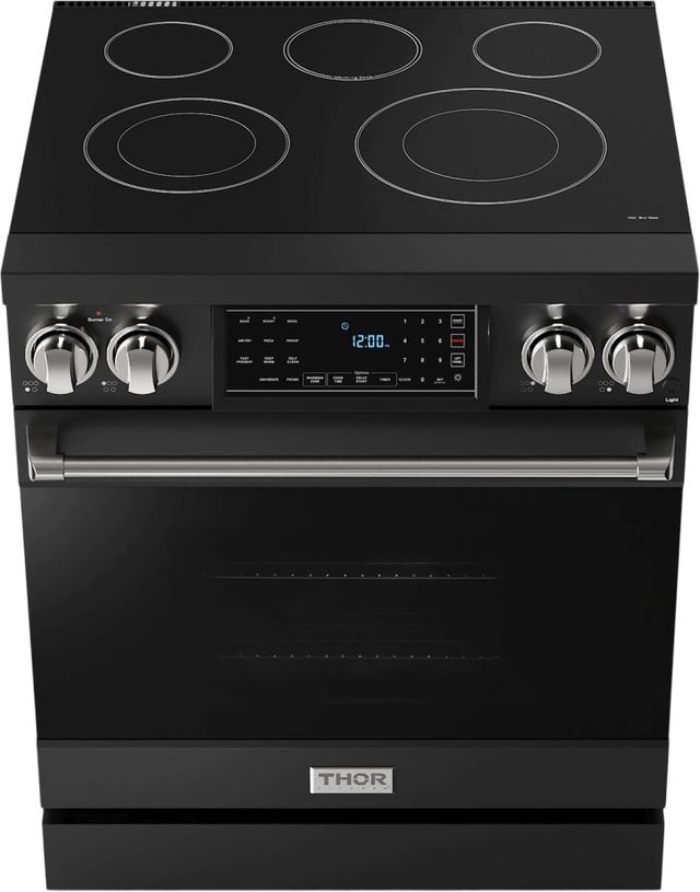 Thor Kitchen® Gordon Ramsay Series 30" Matte Black Pro Style Electric Range-1