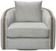 Bernards Trilogy Gray Swivel Chair-1