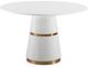 TOV Furniture Rosa White Dining Table-0