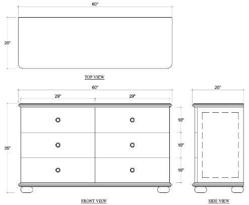 Bramble Customizable Luna Dresser-2