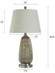 Stylecraft Gala Brushed Nickel/Metallic Gold Table Lamp-4