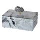A & B Home Black/White 8" Marbled Jewelry Case-0