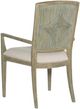 Hooker® Furniture Surfrider Driftwood/Zuri Cream Carved Back Dining Arm Chair-2