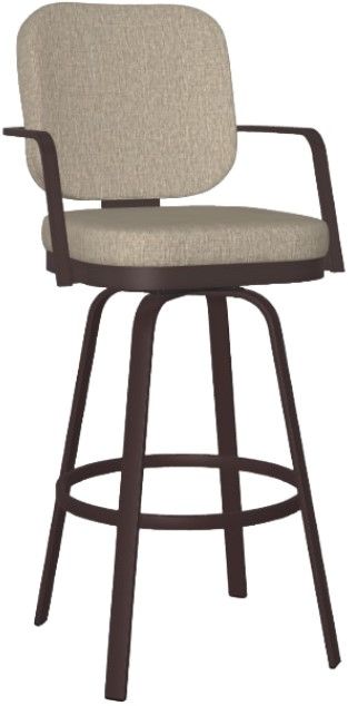 Amisco Customizable Dorsey Swivel Bar Stool-0