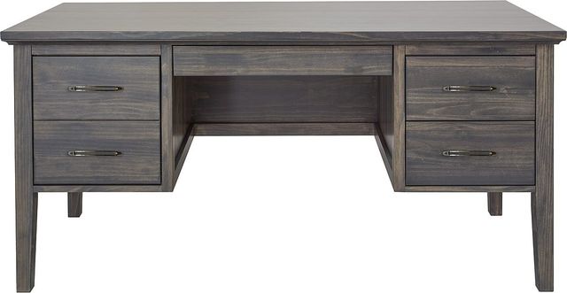 Mako Wood Furniture Inc. Home Office Double Pedestal Desk-1