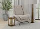 International Furniture Direct Tyne Ivory/Black Accent Chair-1