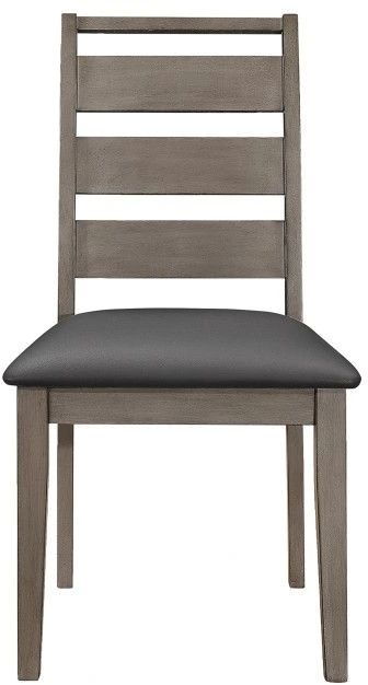 Mazin Furniture Woodrow Gray Side Chair-1