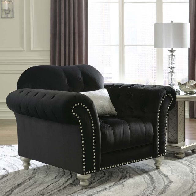 Signature Design by Ashley® Harriotte Black Chair-4