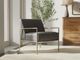 International Furniture Direct Aragon Gray/Gold Accent Chair-1