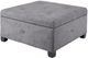 Olliix by Madison Park Charcoal Aspen Ottoman-1