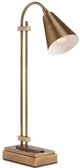 Currey & Company Symmetry Antique Brass Desk Lamp-0