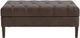 Bassett® Furniture Customizable Dover Sable 45" Rectangle Tufted Leather Ottoman-1