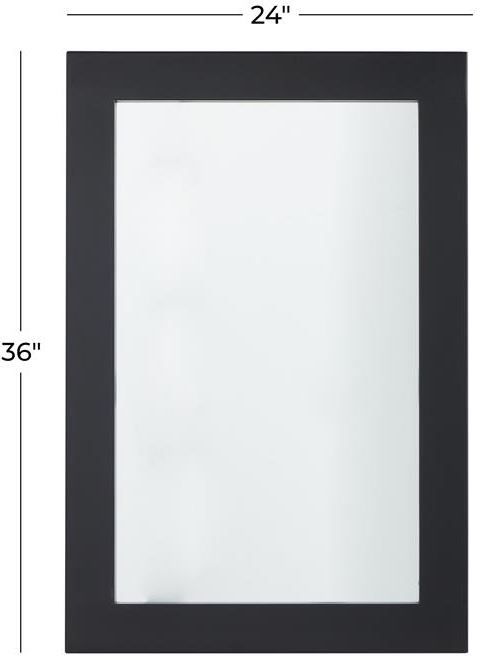 Deco Marche Black Wooden Wall Mirror-3