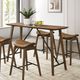 Furniture of America® Klamath Walnut Counter Table-3