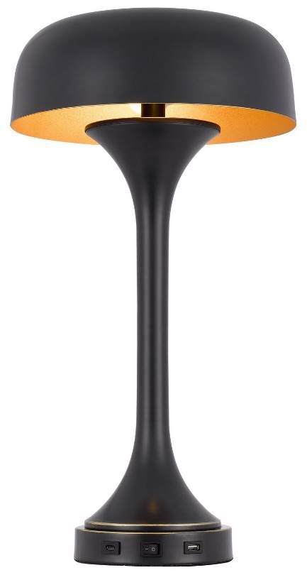 Cal® Lighting & Accessories Mushroom Dark Bronze Desk Lamp-2