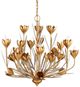 Currey & Company Gold/Silver Hortensia Chandelier-1
