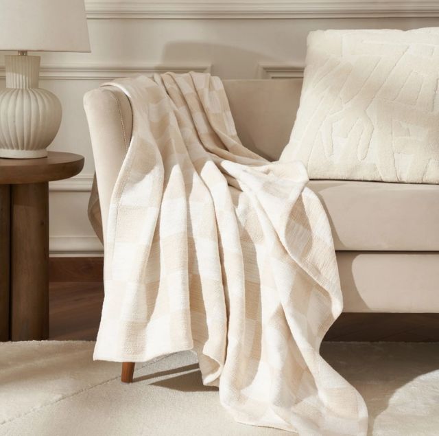 Renwil® Grandi Cream/Neutral Ivory 50''x70'' Throw Blanket-1