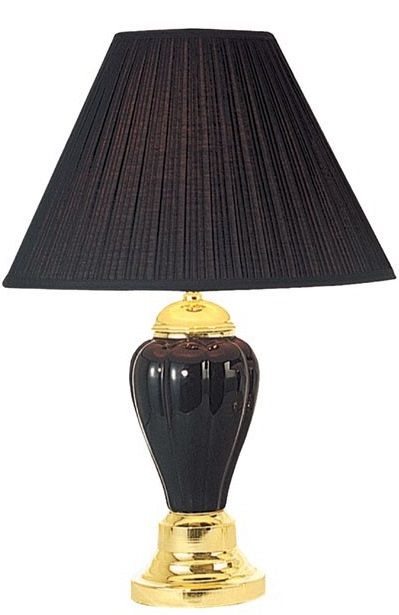 Furniture of America® Light Black Table Lamp-0