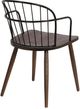 Armen Living Bradley Walnut Side Chair-2