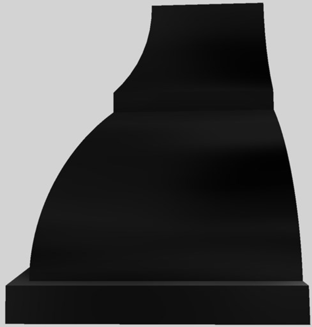 Vent-A-Hood® Designer Series 66" Black Wall Mounted Range Hood-2