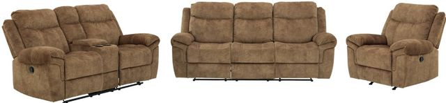 Signature Design by Ashley® Huddle-Up 3-Piece Nutmeg Living Room Set with Reclining Sofa-0