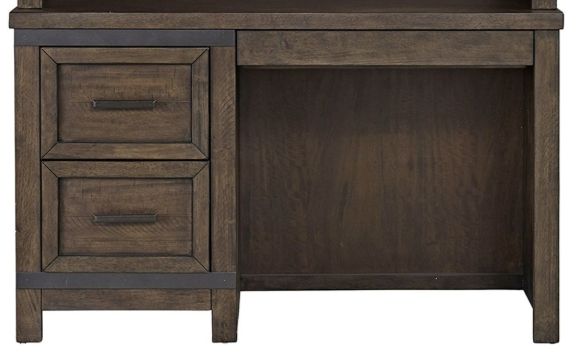 Liberty Furniture Thornwood Hills 2-Piece Rock Beaten Brown Desk Set-2