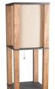 Lamps Per Se Antique Wood/Black Cast Iron Floor Lamp-1