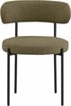 Meridian Furniture Beacon Olive/Black Boucle Upholstered Dining Chair-1