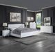 ACME Furniture Gaines White High Gloss Eastern King Panel Bed-1
