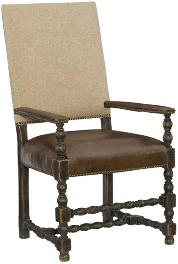 Hooker® Furniture Hill Country Black/Huntington Collis Dining Arm Chair-0