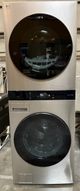 LG Studio WashTower™ 5.0 Cu. Ft. Washer, 7.4 Cu. Ft. Dryer Noble Steel Stack Laundry-0