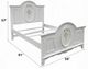 ACME Furniture Flora White Full Panel Bed-2