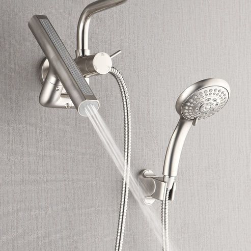 Forno Acqua AcquaFALL Mini Brushed Nickel 8" Retrofit Shower System-3