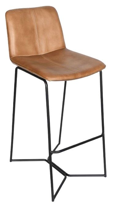 Home Trends & Design Essex Morgan Black/Handwashed Taupe Bar Stool-0