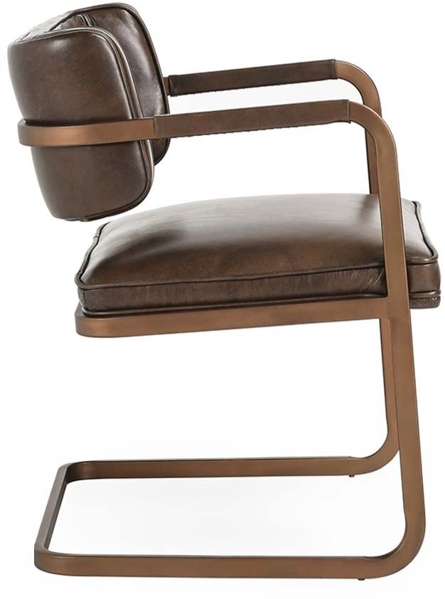 Classic Home Fonda Gold/Truffle Brown Dining Chair-3