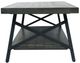 Emerald Home Chandler Antique Gray Cocktail Table with Steel Gray Base-4