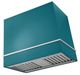 AGA Loge 36" Salcombe Blue Wall Mounted Range Hood with Polished Brass Trim-0