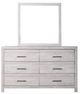 New Classic® Home Furnishings Biscayne Driftwood Dresser and Mirror Set-2