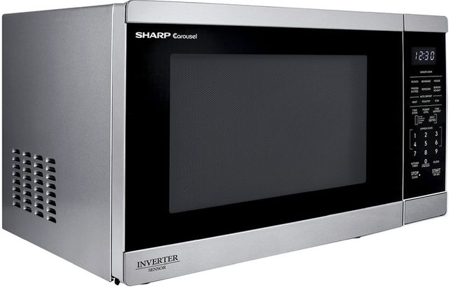 Sharp® Carousel® 1.4 Cu. Ft. Stainless Steel Countertop Microwave-1