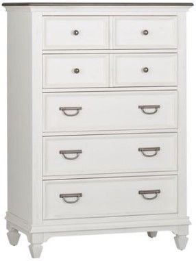 Liberty Furniture Allyson Park Wire Brushed White Chest-0
