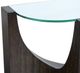 Magnussen Home® Beckham Glass Top Round Accent Table with Rustic Tavern Base-4