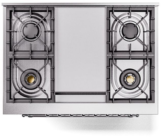 Ilve® Nostalgie II Series 36" Emerald Green Pro Style Dual Fuel Range-2