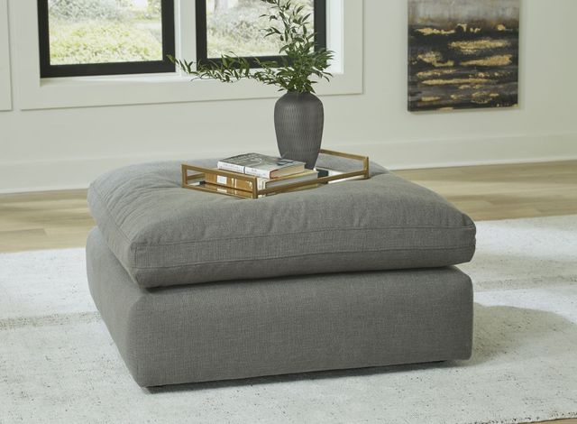 Benchcraft® Elyza Smoke Oversized Accent Ottoman-2