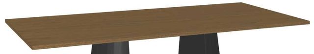 Amisco Customizable Gemma Thermo Fused Laminate White Oak Dining Table-1
