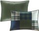 Olliix by Woolrich Mill Creek Green King/California King Oversized Cotton Quilt Set-1